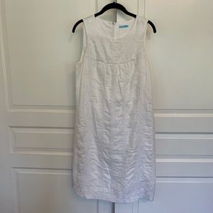 J. McLaughlin Embroidered White Dress